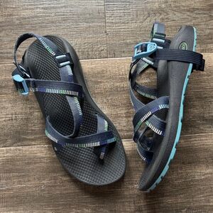 Chaco black blue, hiking sandals 11